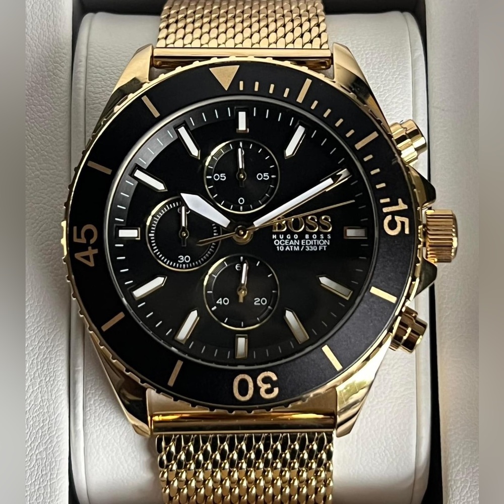 HB1513703 - Hugo Boss Men’s Ocean Gold Steel Watch